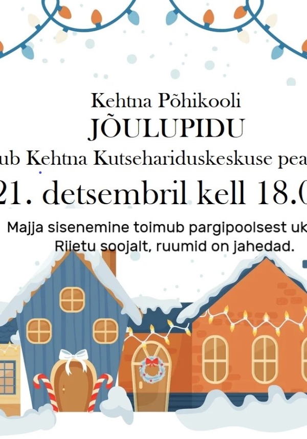 Kehtna Põhikooli jõulupidu Kehtna KHK saalis